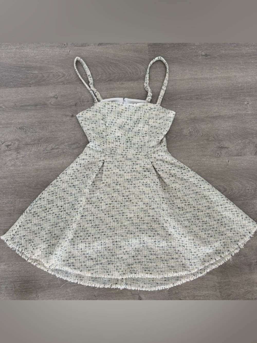 Lovers & Friends Natasha Mini Tweed Fit-and-Flare A-Line Dress Size XS